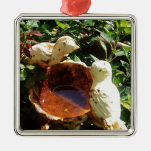 Cast iron birds in the garden metal tree decoration