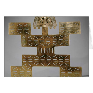 Cast Tumbaga pectoral, from Huaca del Dragon