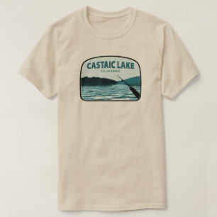 Castaic Lake California Fishing Rod T-Shirt