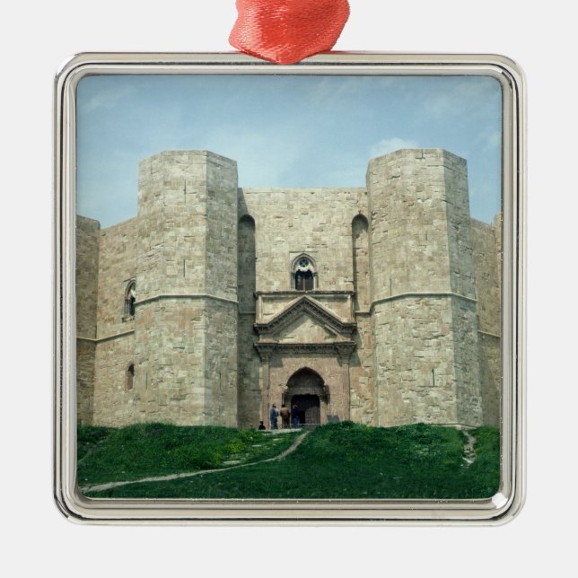 Castel del Monte Metal Tree Decoration (Front)