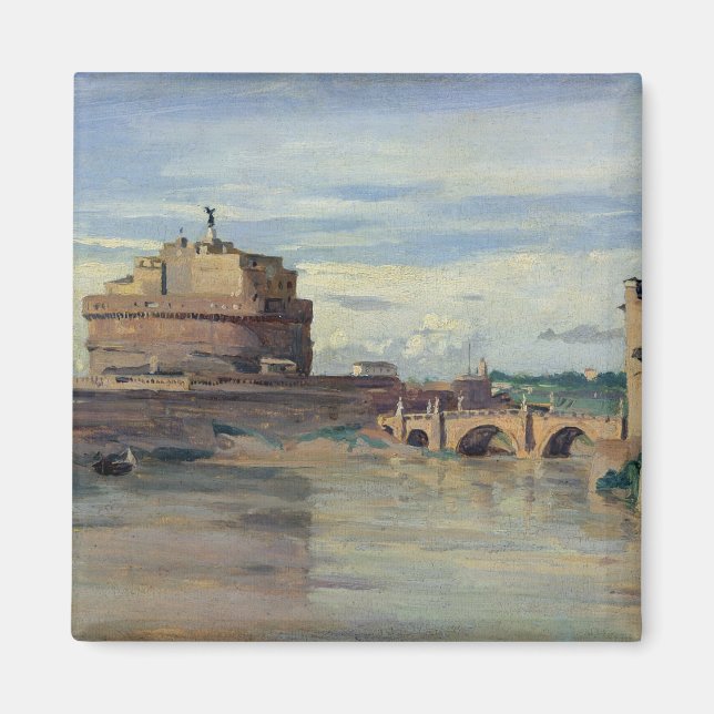 Castel Sant' Angelo and the River Tiber, Rome Magnet (Front)