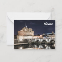 Castel Sant Angelo at night in Rome