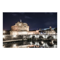 Castel Sant Angelo at night in Rome
