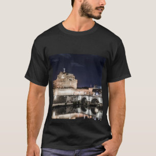 Castel Sant Angelo at night in Rome T-Shirt