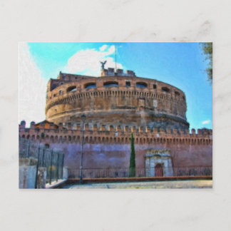 Castel Sant'Angelo castle postcard