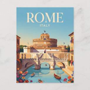 Castel Sant'Angelo Italy Postcard