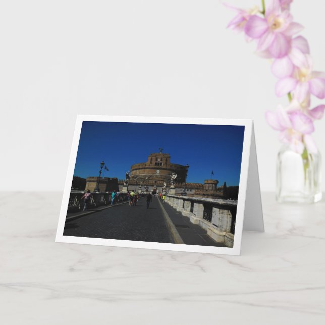 Castel Sant'Angelo, Rome, Italy Card (Orchid)