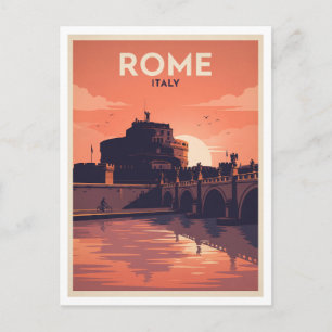 Castel Sant'Angelo, Rome Italy Postcard