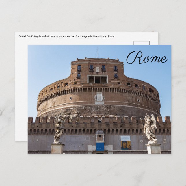 Castel Sant'Angelo - Rome, Italy Postcard (Front/Back)