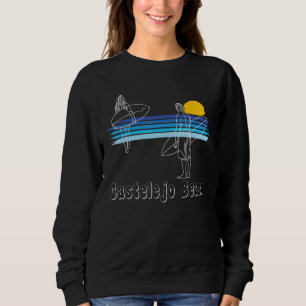 Castelejo Beach Portugal Surfing Beach Surf Guy Gi Sweatshirt