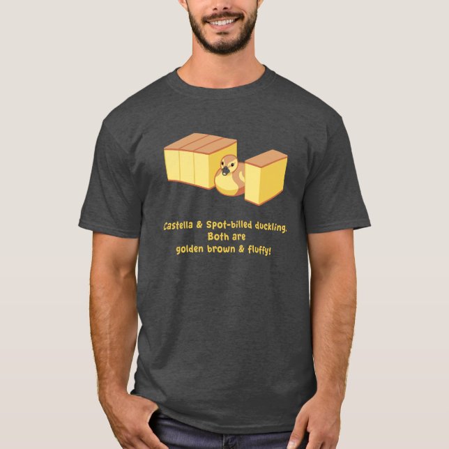 Castella & Spot-billed duckling (4D) T-Shirt (Front)