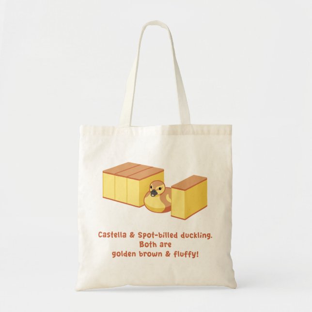 Castella & Spot-billed duckling (4L) Tote Bag (Front)