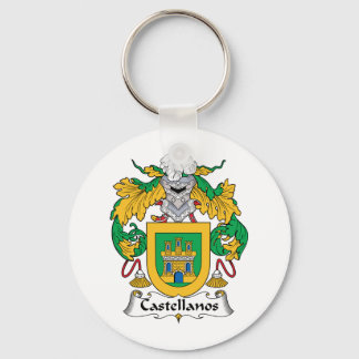 Castellanos Family Crest Key Ring