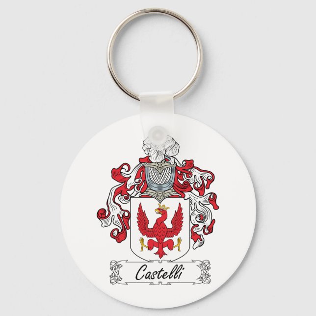 Castelli Family Crest Key Ring (Front)