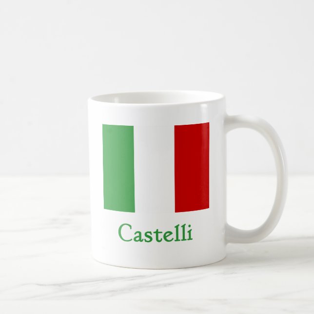 Castelli Italian Flag Coffee Mug (Right)