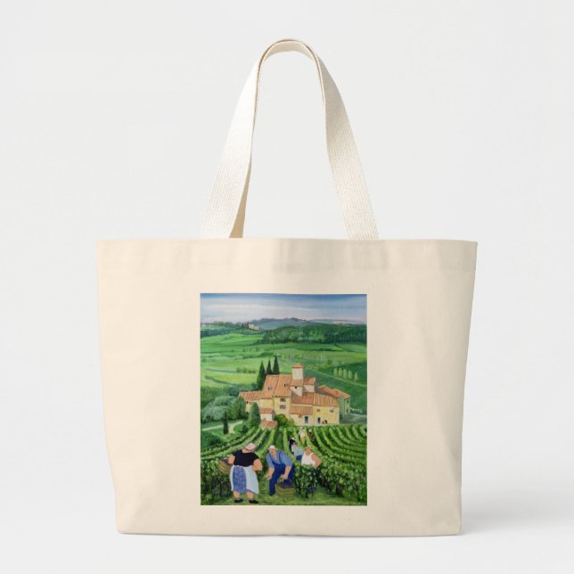 Castellina-in-Chianti Large Tote Bag (Front)