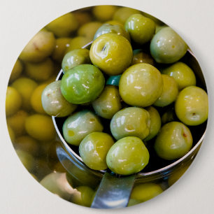 Castelvetrano Sweet Green Olives 6 Cm Round Badge