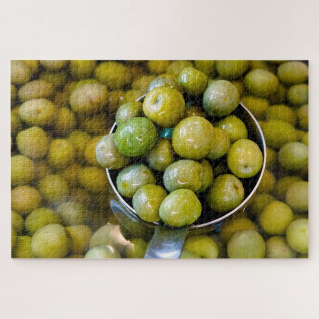 Castelvetrano Sweet Green Olives Jigsaw Puzzle (Horizontal)