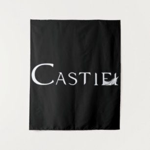 Castiel With Feather Tapestry