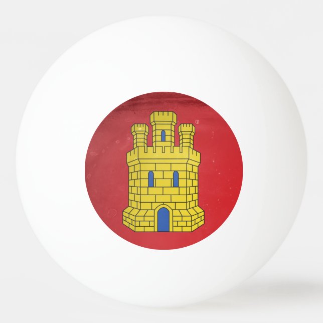 Castilla and Leon Ping Pong Ball (Front)