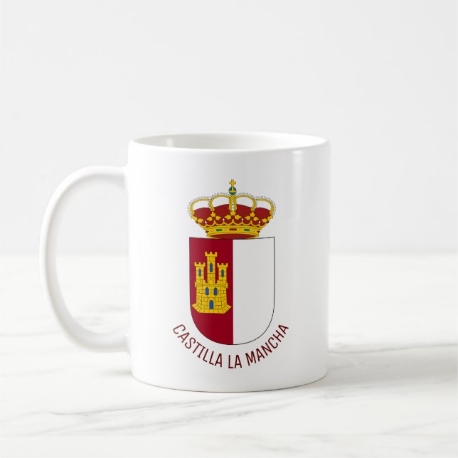 Castilla La Mancha coat of arms - Spain Coffee Mug (Left)
