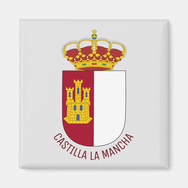 Castilla La Mancha coat of arms - Spain Magnet (Front)