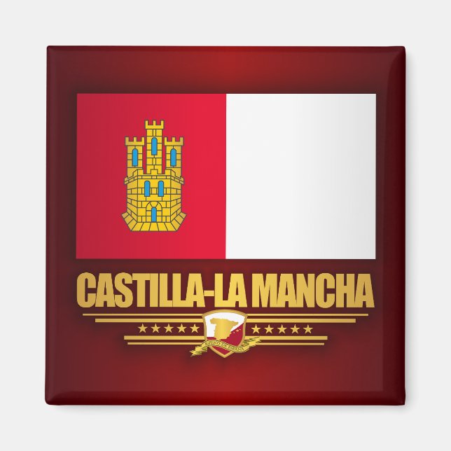Castilla-La Mancha Flag Magnet (Front)