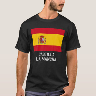 Castilla–La Mancha Spain Flag Emblem Escudo Band T-Shirt