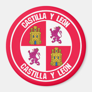 Castilla y León Round Emblem Magnet