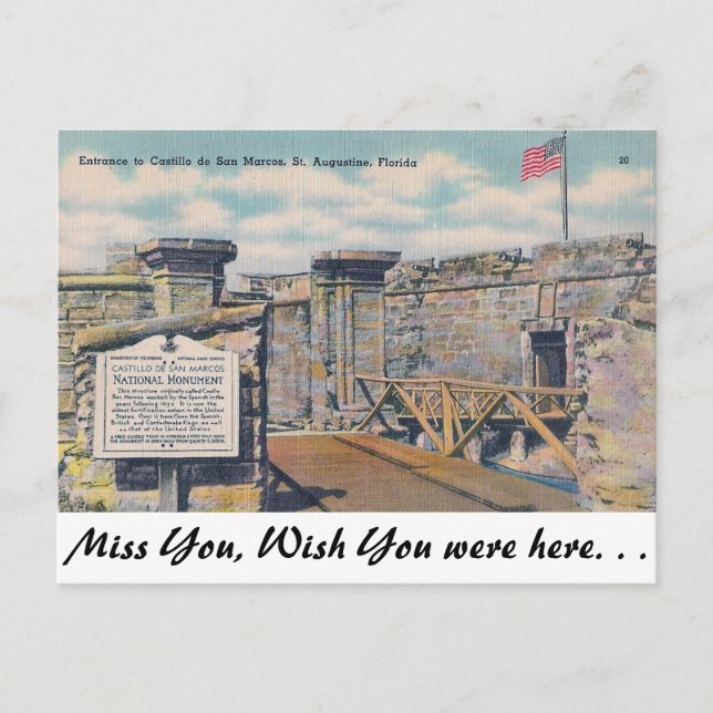 Castillo de San Marcos Postcard (Front)