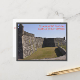 Castillo de San Marcos St. Augustine Florida Postcard