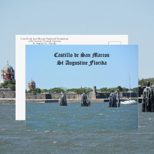 Castillo de San Marcos St Augustine Florida Travel Postcard