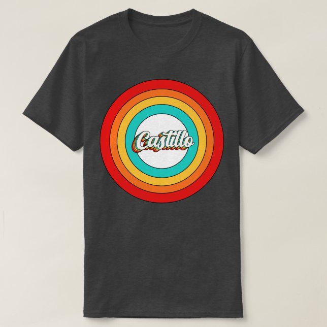 Castillo Name Shirt Vintage Castillo Circle (Design Front)