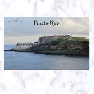 Castillo San Felipe del Morro Puerto Rico Postcard