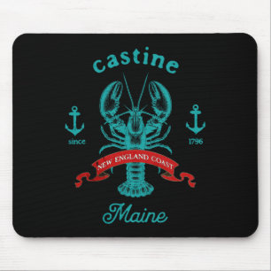 Castine Maine Lobster Fishing Vacation Beach Souve Mouse Pad