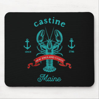 Castine Maine Lobster Fishing Vacation Beach Souve Mouse Pad