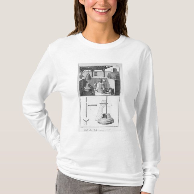 Casting bells, illustration from 'Encyclopaedia' T-Shirt (Front)