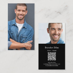 Casting Essentials Photo Business Card QR Code