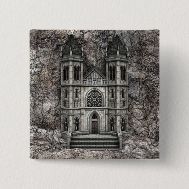 Castle 15 Cm Square Badge (Front)