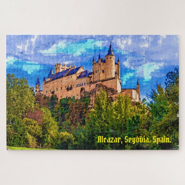 Castle Alcazar, Segovia, Spain. Jigsaw Puzzle (Horizontal)