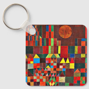 Castle and Sun by Paul Klee Key Ring