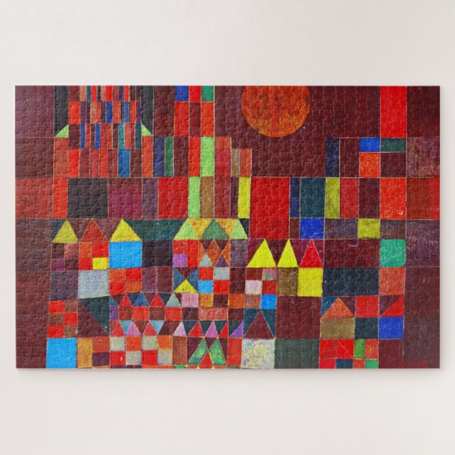 Castle and Sun, Paul Klee Jigsaw Puzzle (Horizontal)