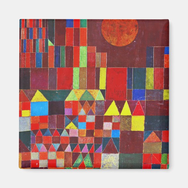 Castle and Sun, Paul Klee Magnet (Front)