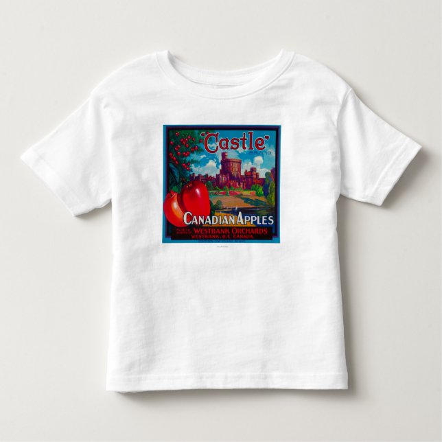 Castle Apple Label - Westbank B.C. Canada Toddler T-Shirt (Front)