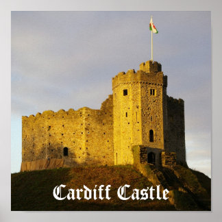 Castle at Sunset Poster