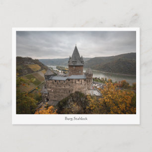 Castle Bacharach Germany Postcard
