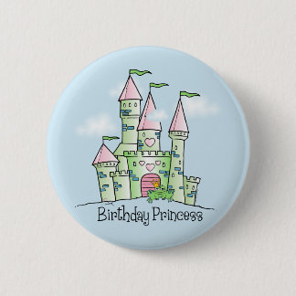 Castle Birthday Princess 6 Cm Round Badge