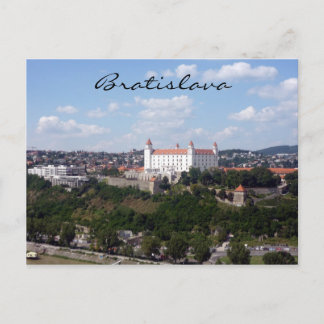 castle bratislava view postcard