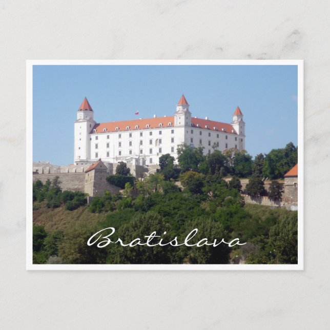 castle bratislava white postcard (Front)