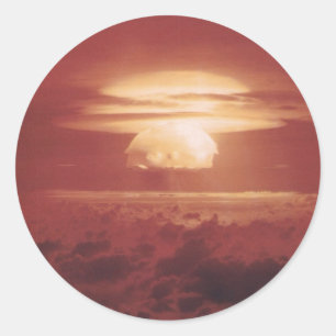 Castle_Bravo_Blast Classic Round Sticker
